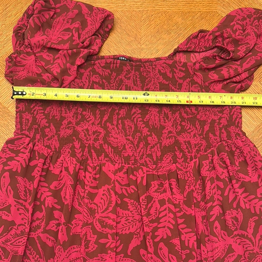 Torrid Tea Length Smocked Bodice A-Line Dress Size 3X - Picture 5 of 7